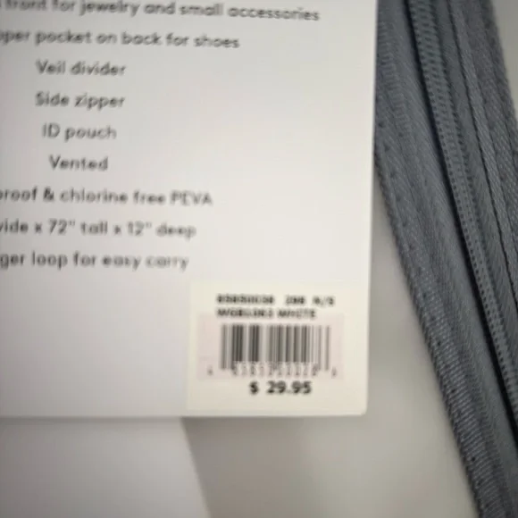 David's Bridal Essential Bridal Bag - Gray and White - Picture 3 of 3